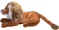 Küçük Yatan Aslan Kahve Peluş 45 cm
