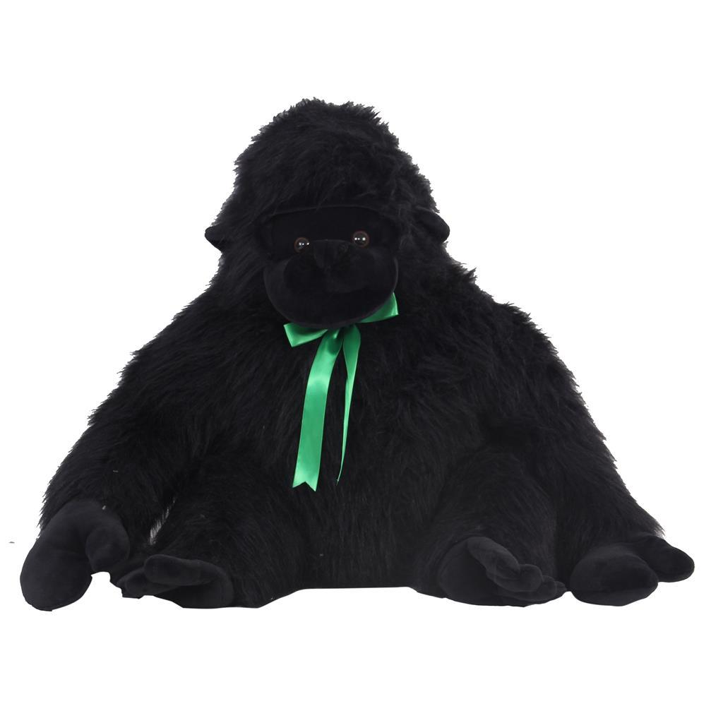 Tüylü Goril Büyük Siyah Peluş 100 cm