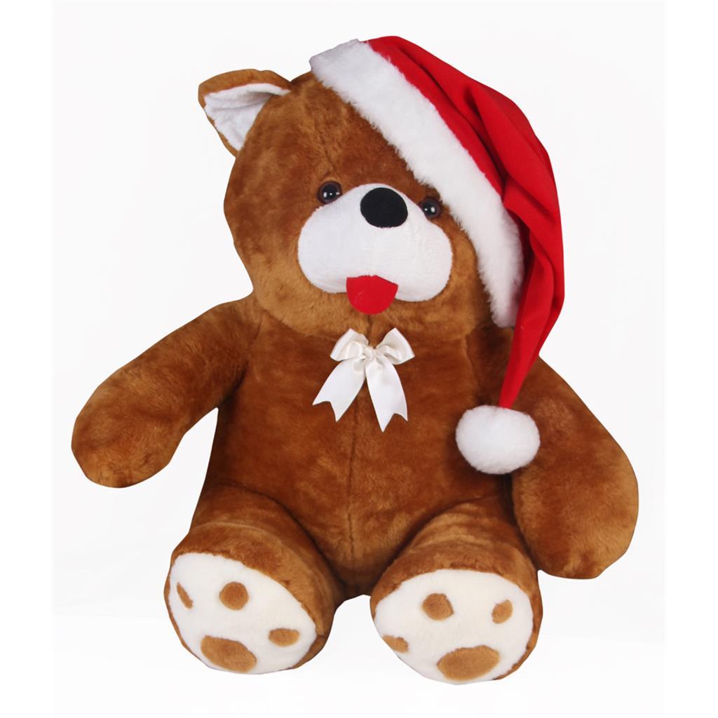 Sevimli Noel Ayı Beyaz Peluş 70 cm