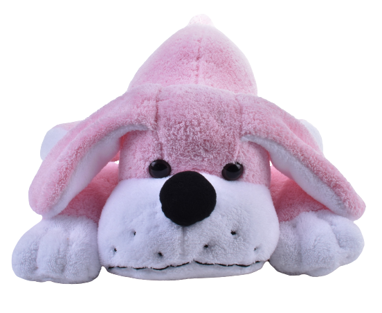 Yatan Köpek Pembe Wellsoft 45 cm