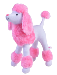 Sevimli Poodle Köpek Pembe 40 Cm