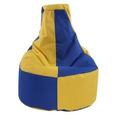Sarı & Lacivert Armut Koltuk Büyük Boy Denye 85*75*30 cm