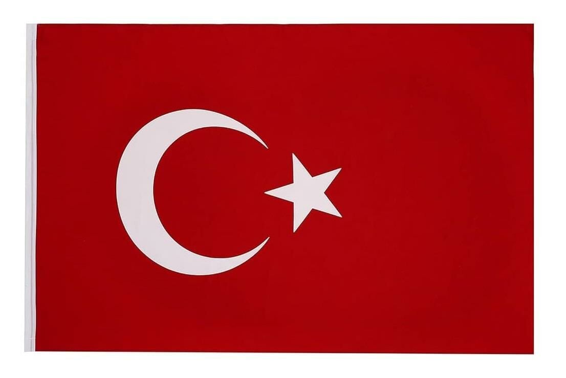 Türk Bayrağı (50x75 cm)-Alpaka