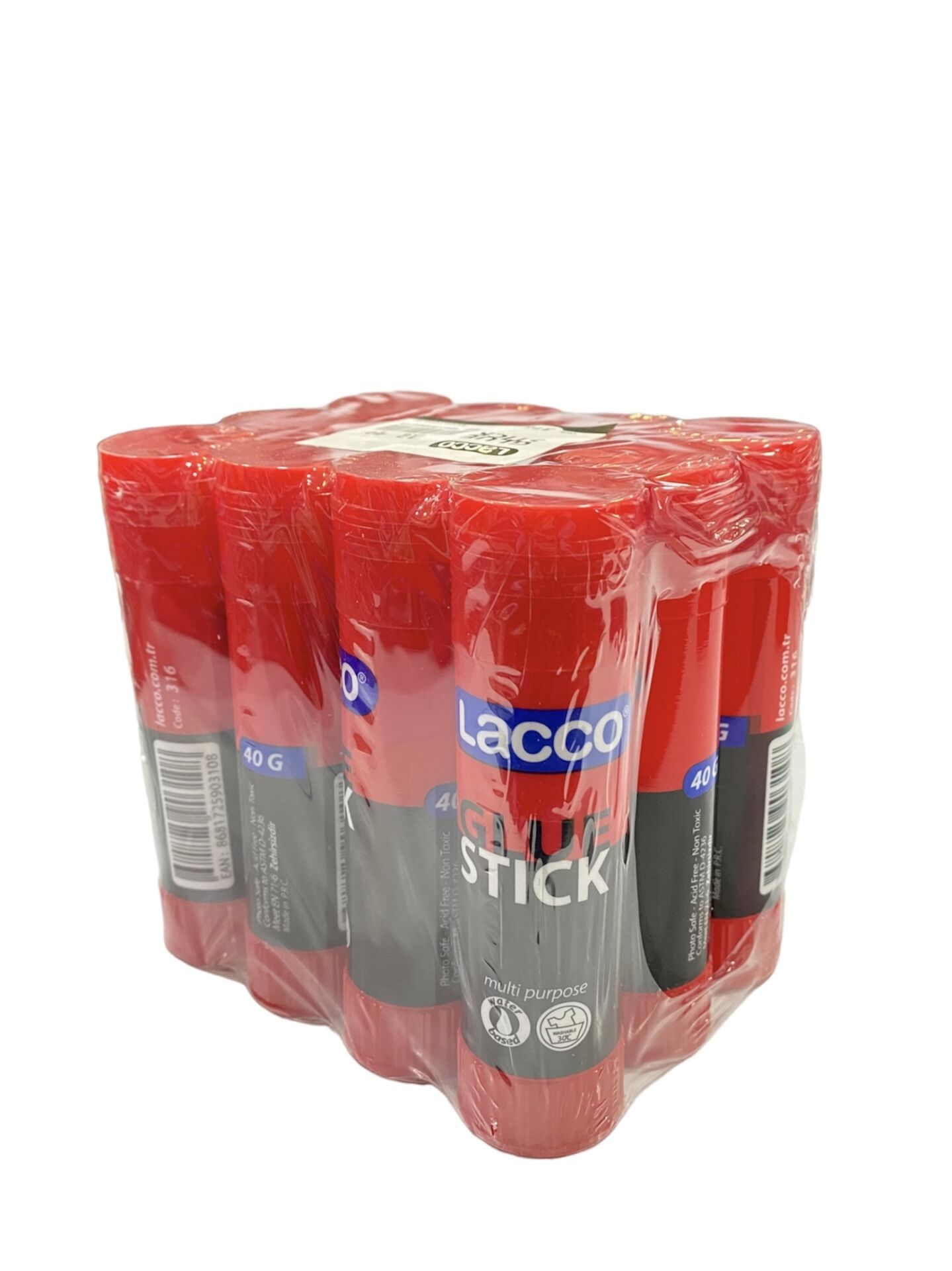 316-Lacco Glue Stick-40 Gr.Yapıştırıcı 12 Li