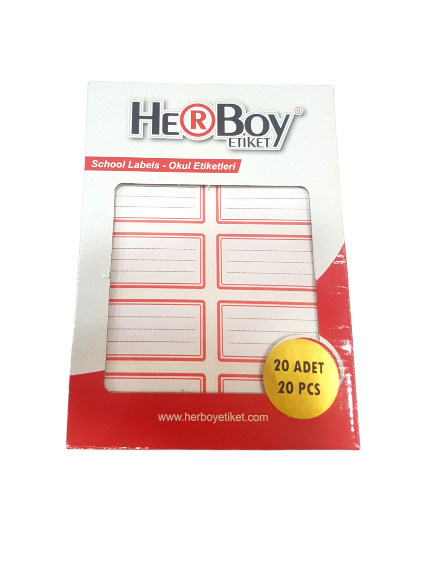 Herboy Okul Etiketi 20 Li (20X40:800 Etiket)