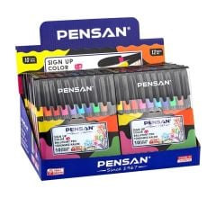 2410-Pensan Sign Up 1 mm Tükenmez Kalem 10 renk