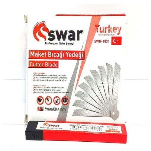 Swr-1831 Dar Maket Bıçağı Yedeği 10x100 lü