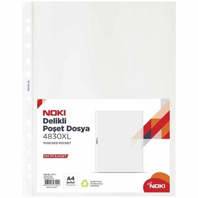 4830XL/Noki Poşet Dosya XL 100 Lü