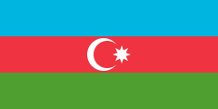 AZERBAYCAN BAYRAĞI ( 70x105 CM ) RAŞEL KUMAŞ