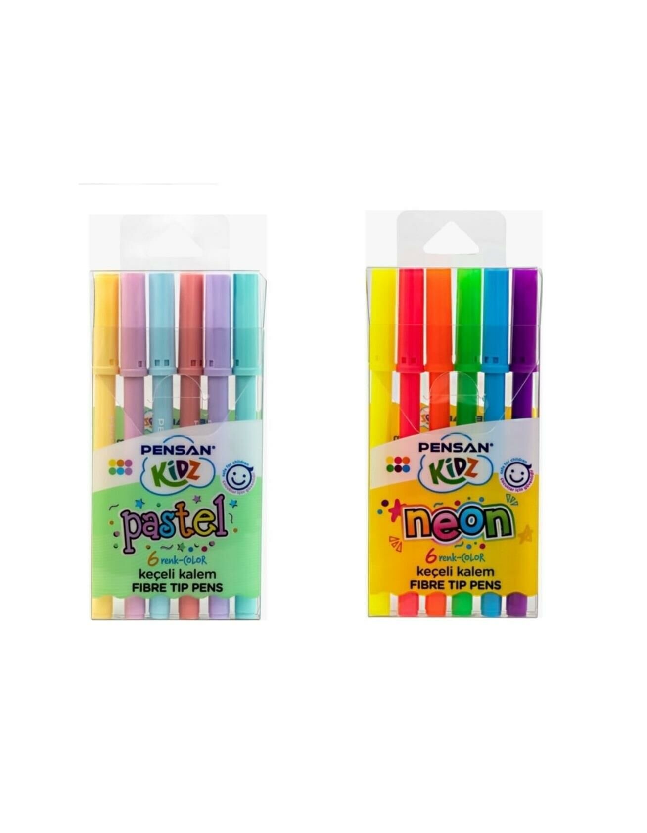 PENSAN KIDZ NEON-PASTEL KECELI KALEM 6 RENK