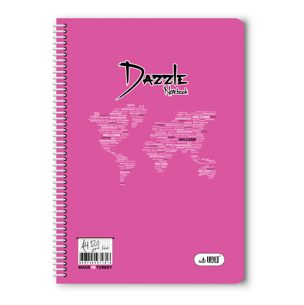 40/4 A-4 Dazzle Sp Pp Kapak Defter 12li