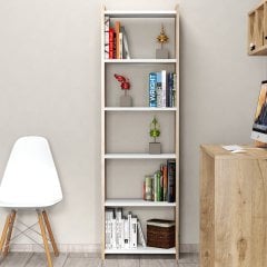 Kitaplık Çam-Beyaz - KTB0103