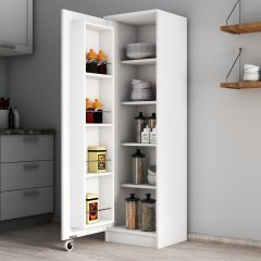 Büyük Boy Tek Kapılı Erzak Dolabı Beyaz - ERT0101