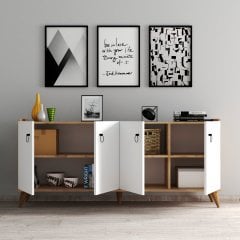 Modern Konsol Beyaz - Çam  - KSL0103