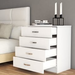 Şifonyer 4 Çekmeceli Beyaz - SFY0101