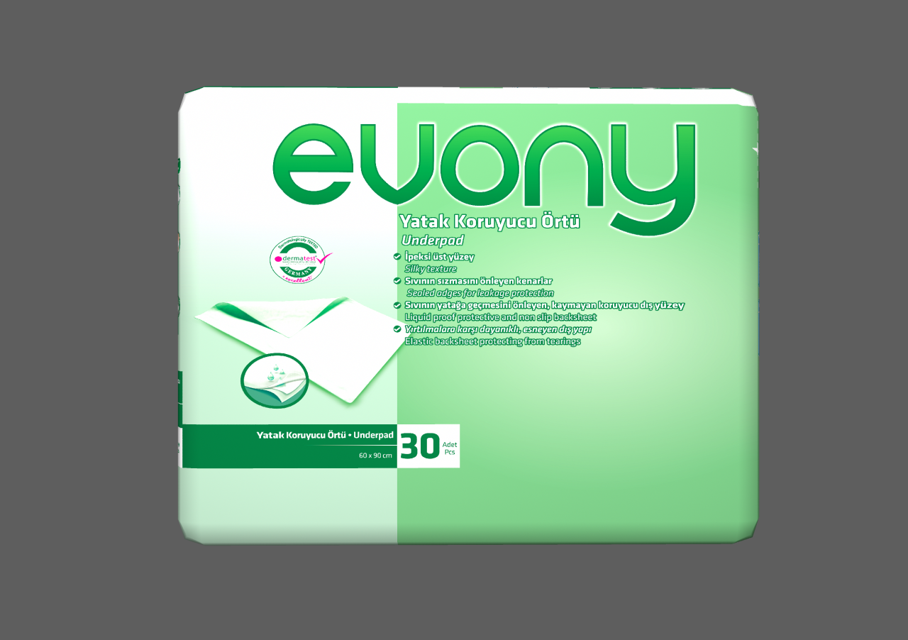 Evony Hasta Alt Serme Bezi 60*90 Cm-  30 Adet X 4 Paket  (120 Adet)