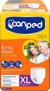 Canped Külotlu Hasta Bezi Xlarge 30 Luk Pk (2*30=60 adet)