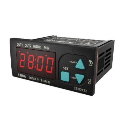 ETM2432-SM ENDA DİJİTAL ZAMAN RÖLESİ ÇİFT KONTAK ÇIKIŞI 10-30V DC / 8-24V AC