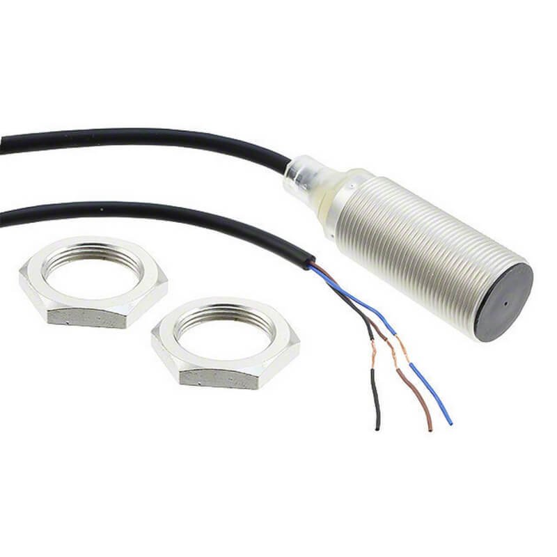 E2B-M18KS08-WP-B1 2M ENDÜKTİF SENSÖR 24VDC PNP NO 8mm KISA GÖVDE 2M KABLOLU
