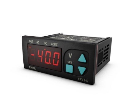 EPV242-R-230VAC ENDA PROGRAMLANABİLİR AC/DC VOLTMETRE RÖLELİ 230V AC