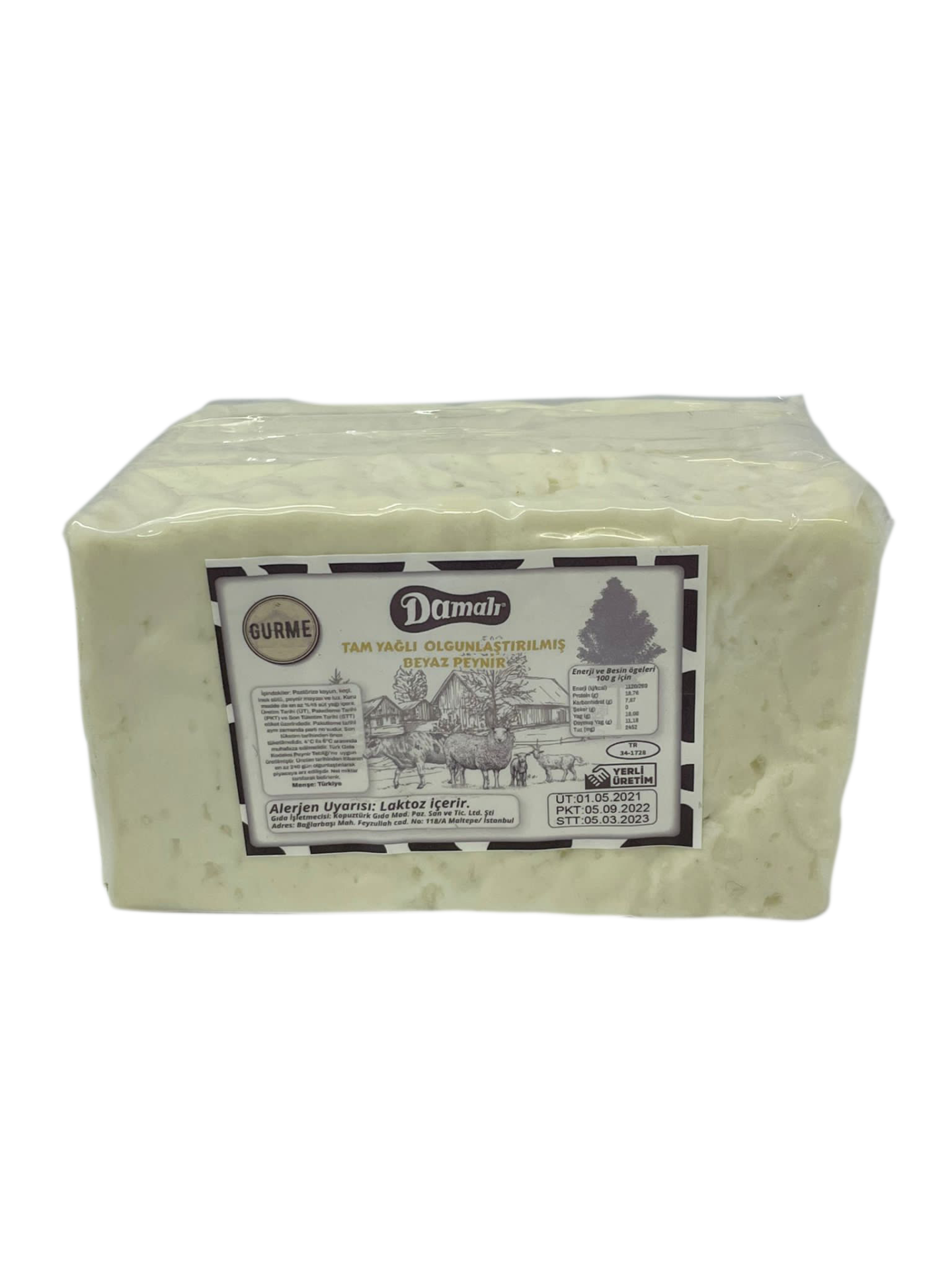 Olgunlaştırılmış Ezine Keçi-Koyun-Gurme Beyaz Peynir(600-700 gr)