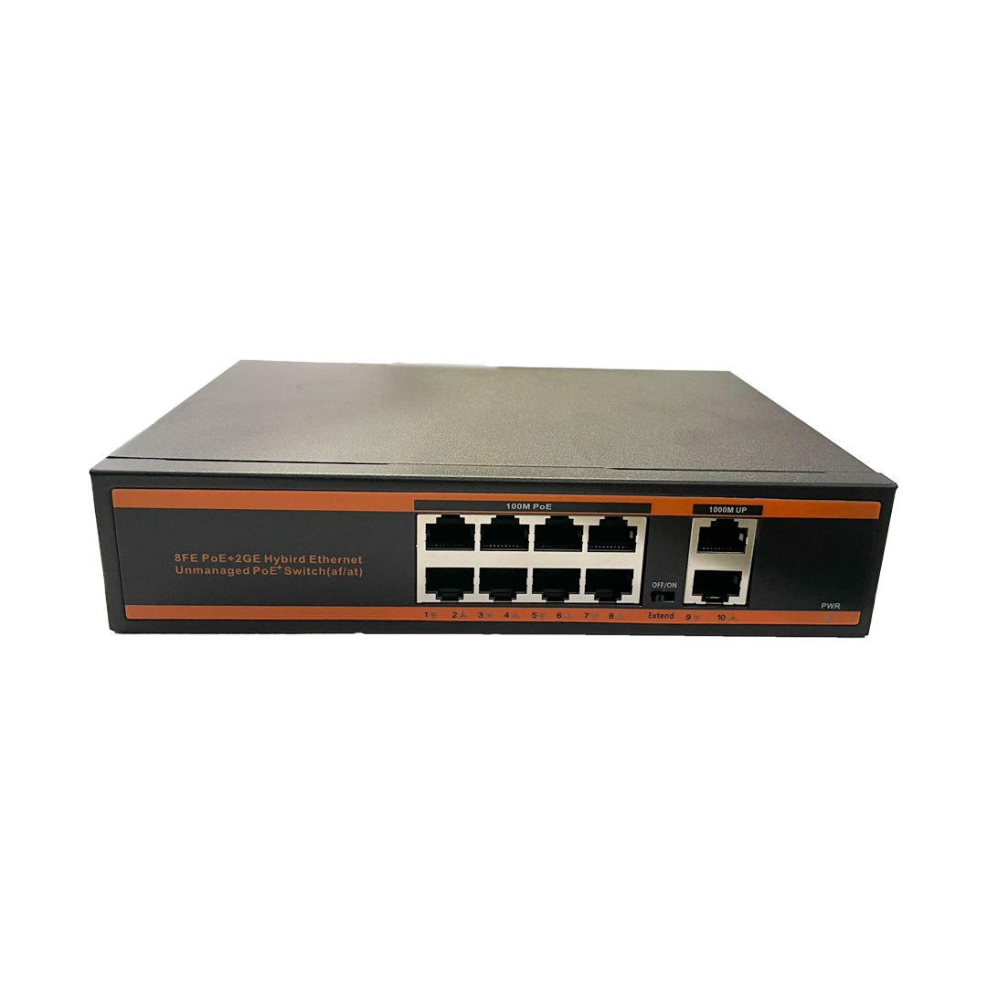 Coremax 8 Port 2 Uplink Poe Switch Gigabit