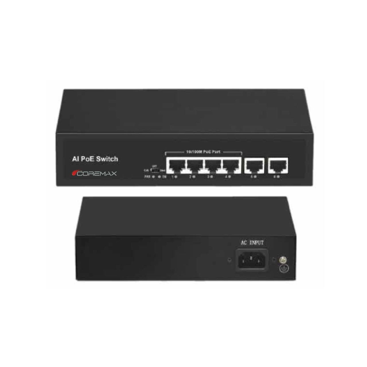 Coremax CXS-4P2U 4PORT POE SWİTCH