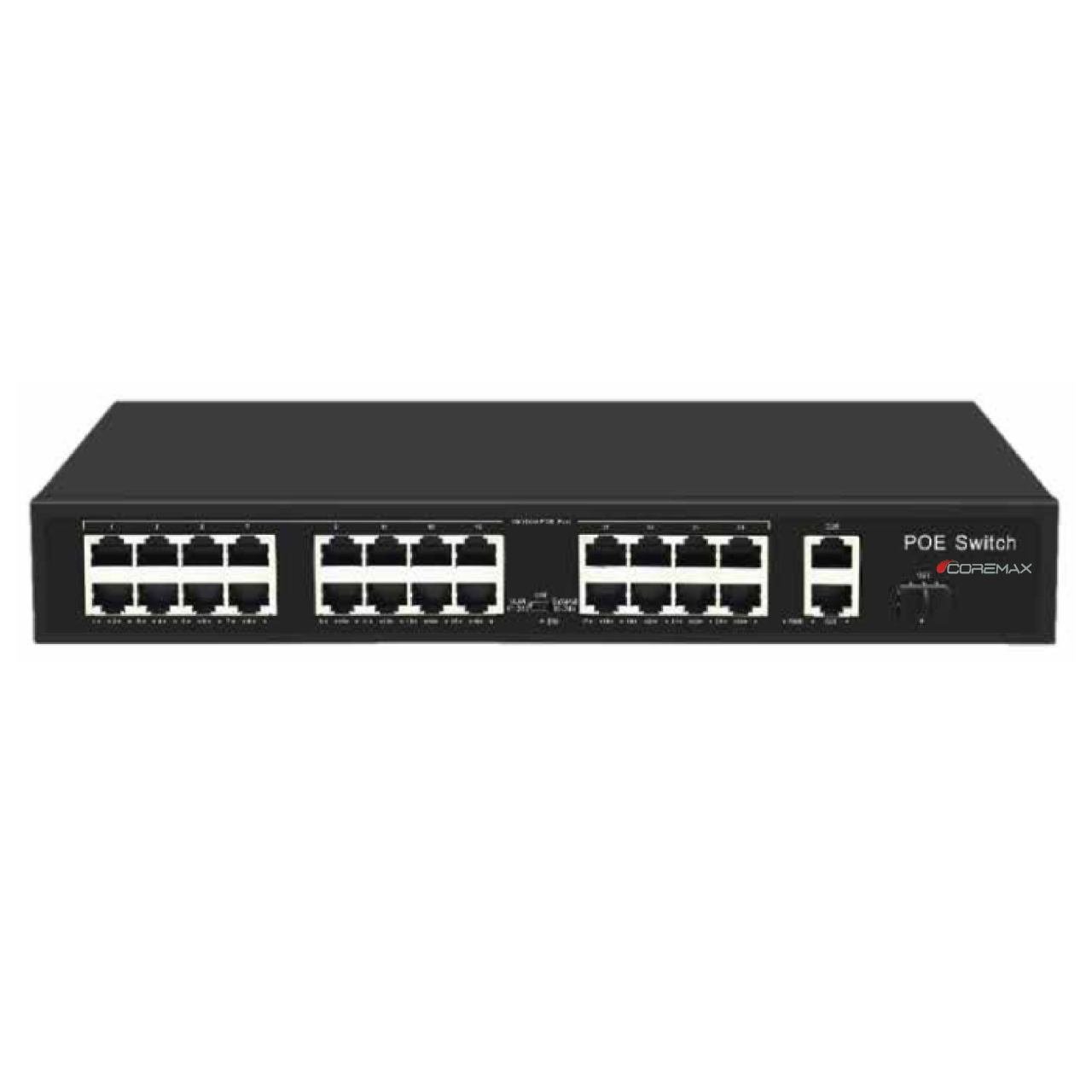 Coremax CXS-24P2U1S-300 24 PORT POE+2UPLİNK GİGABİT+1UPLİK SFP FİBER PORT