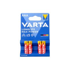 Varta 4703 Longlife Max Power AAA Size 4lü İnce Kalem Pil