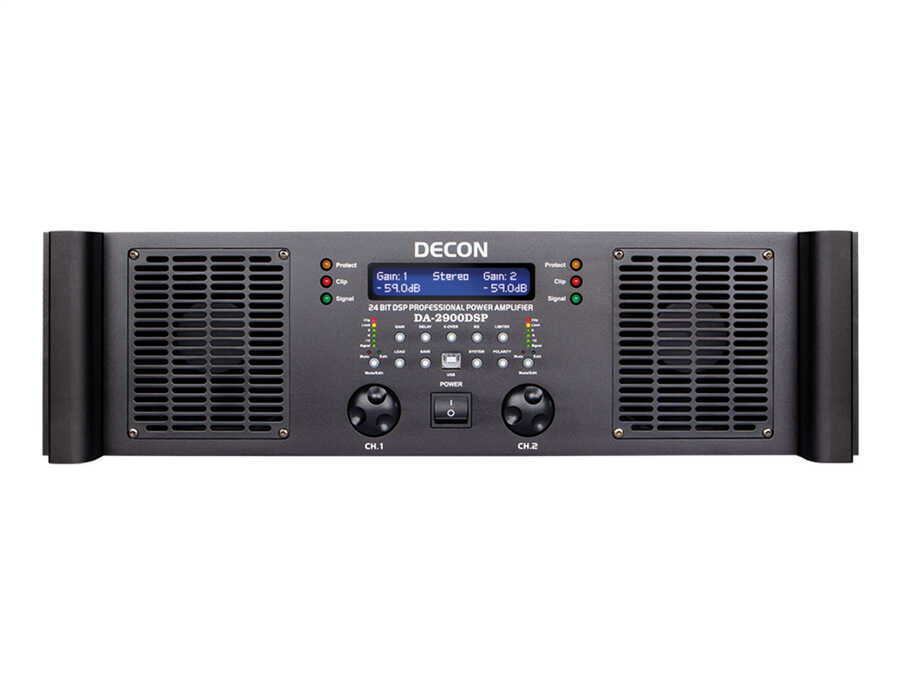 Decon DA-2900-DSP 2x1000WATT/8OHM - 2X1700WATT/4OHM, Amfi