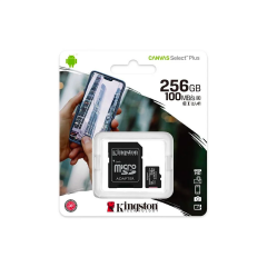 Kingston Canvas Select Plus 256 GB Class 10 Adaptörlü Hafıza Kartı (100MB/S)