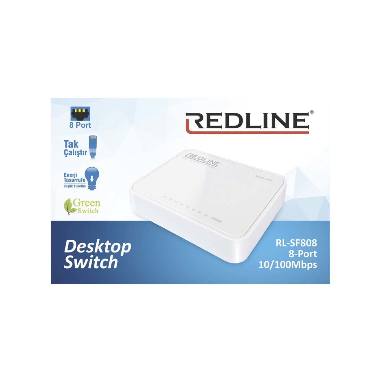 Redline 8 Port Switch 10/100