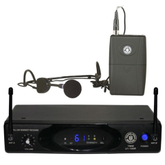 Topp Pro TMW U1-100LTHSGT Yaka + Headset Kablosuz Mikrofon Seti