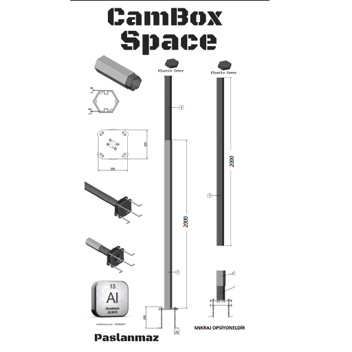 CamBox Space 4000 Alüminyum