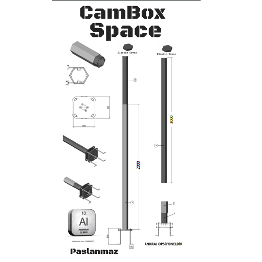 CamBox Space 5000 Alüminyum