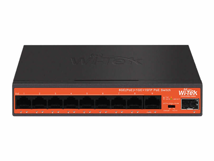 Wi-Tek WI-PS309GFH 8GE+1GE+1SFP Economic PoE Switch