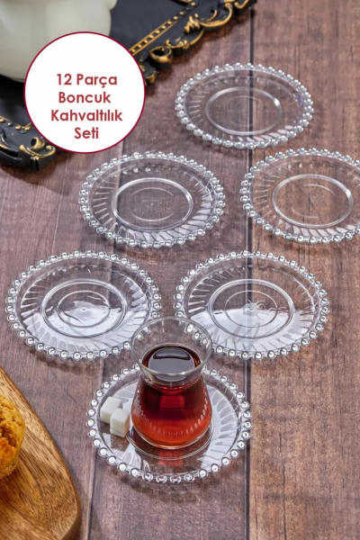 12 Parça Pleksi Kahvaltı Takımı Sosluk ve Çerezlik ( Cam Değildir )