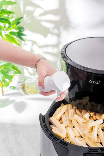 HOMENIVA 2 Adet Cam Yağlık Sirkelik – Beyaz Sprey Yağdanlık 225 ml