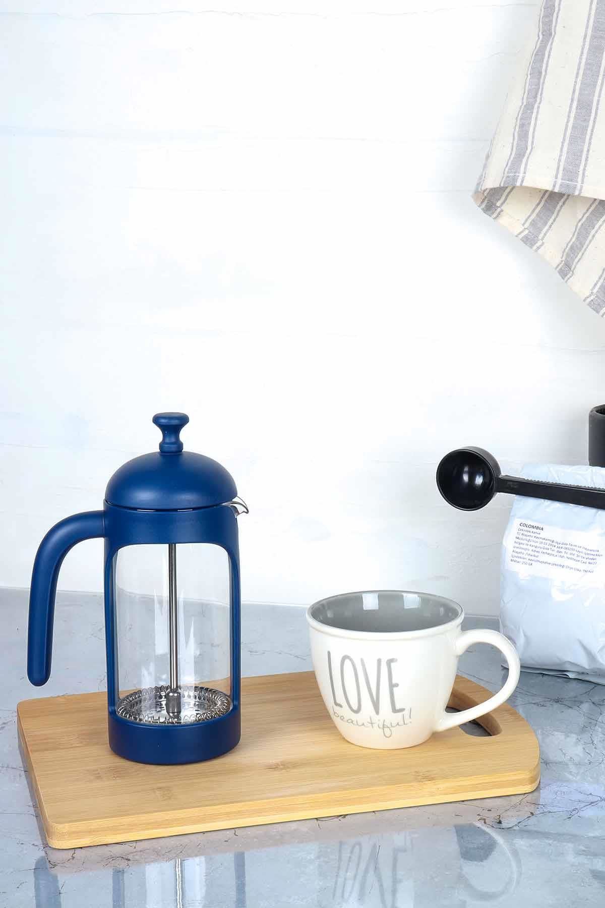 HOMENIVA Tohana French Press 350 ml Lacivert