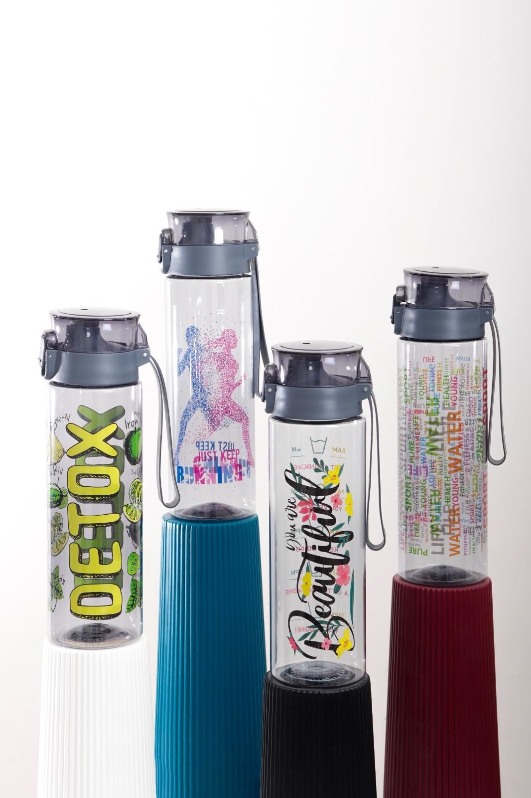 HOMENIVA 1 Adet Desenli Su Matarası 800 ML