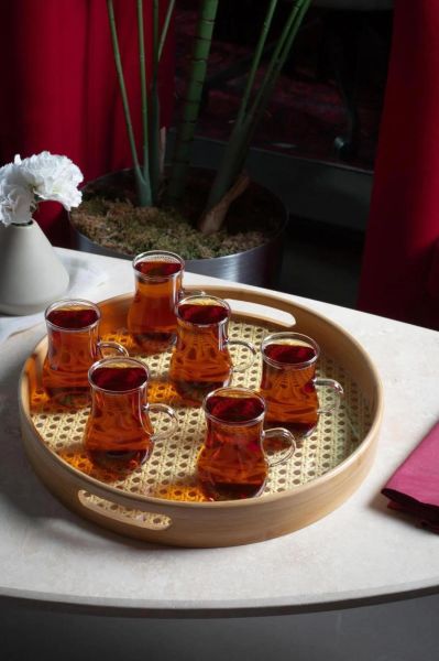 HOMENIVA Borosilikat 6’lı Çay Bardağı 200 ml