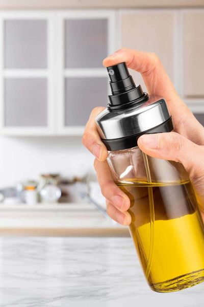 HOMENIVA 2’li Premium Metal Kapak Sprey Yağlık - Airfryer Sprey Yağlık - 245cc