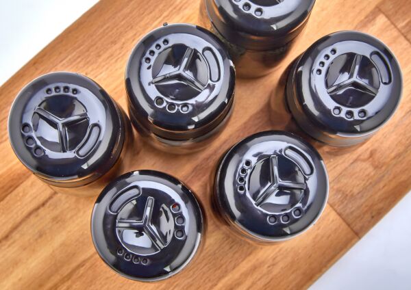 HOMENIVA Black 9 Adet Cam Kavanoz Baharatlık Seti 245 ML
