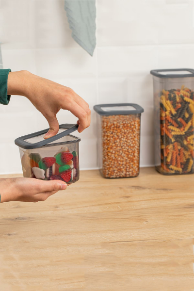 HOMENIVA 12'li Vakumlu Silikon Kapaklı Mega Erzak Saklama Kabı Seti-4x(0,55LT 1,2 LT 1,75LT)