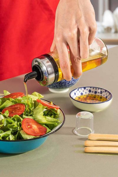 HOMENIVA 2'li Set Premium Damlatmaz Yağlık Sosluk ve Sprey Yağlık Sosluk 245cc
