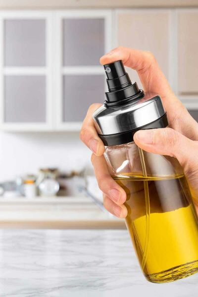 HOMENIVA 2'li Set Premium Damlatmaz Yağlık Sosluk ve Sprey Yağlık Sosluk 245cc