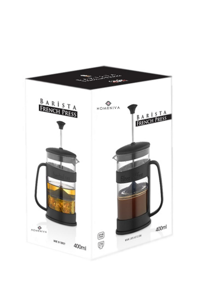 HOMENIVA Barista French Press 400 ml Siyah