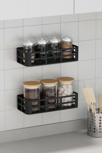 4'lü Yapışkanlı Dolap Içi Organizer, 4'lü Banyo Düzenleyici, Duş Rafı Organizer Şampuanlık