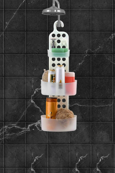 HOMENIVA 3 Katlı Banyo Askısı – Banyo Düzenleyici Askı