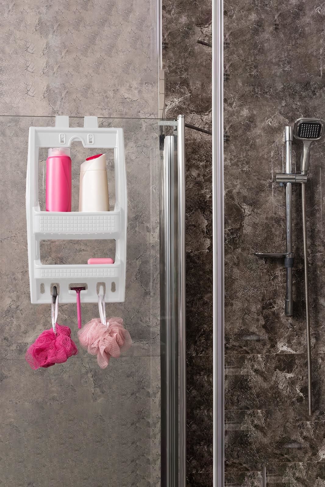 HOMENIVA 2 Katlı Banyo Rafı – Banyo Düzenleyici Raf